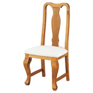silla de madera tapizada
