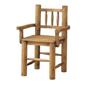 silla de madera con troncos
