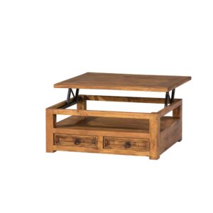 mesa de centro elevable madera