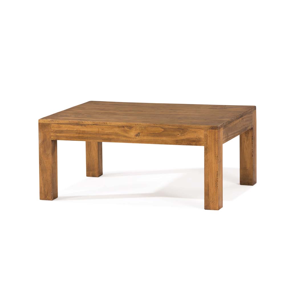 mesa de centro rústica madera maciza