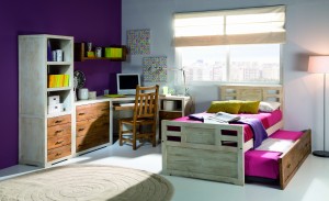 dormitorio juvenil de madera