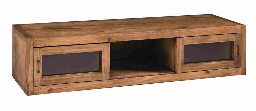 mesa tv de madera rústica