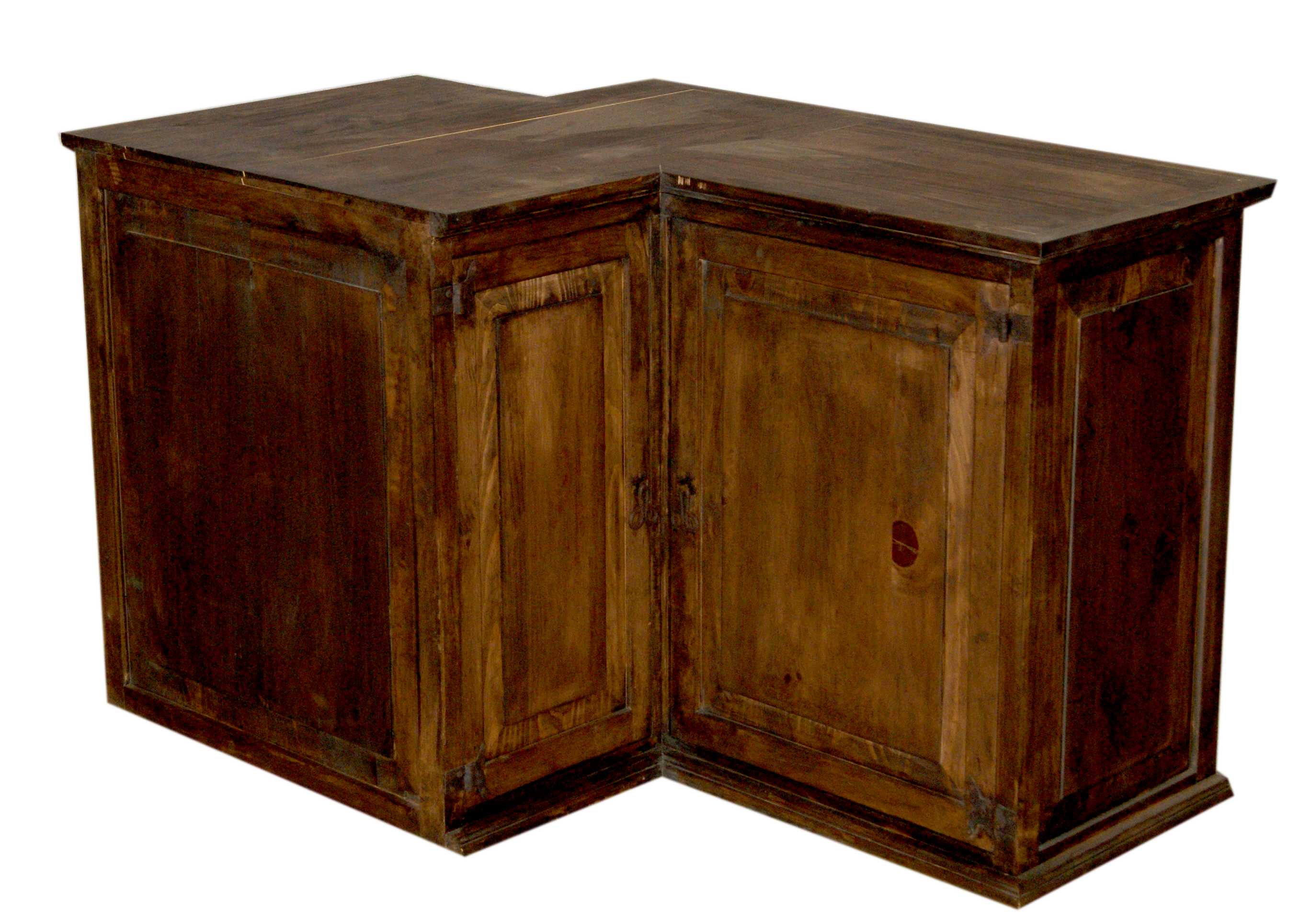 mueble rústico escritorio de madera maciza