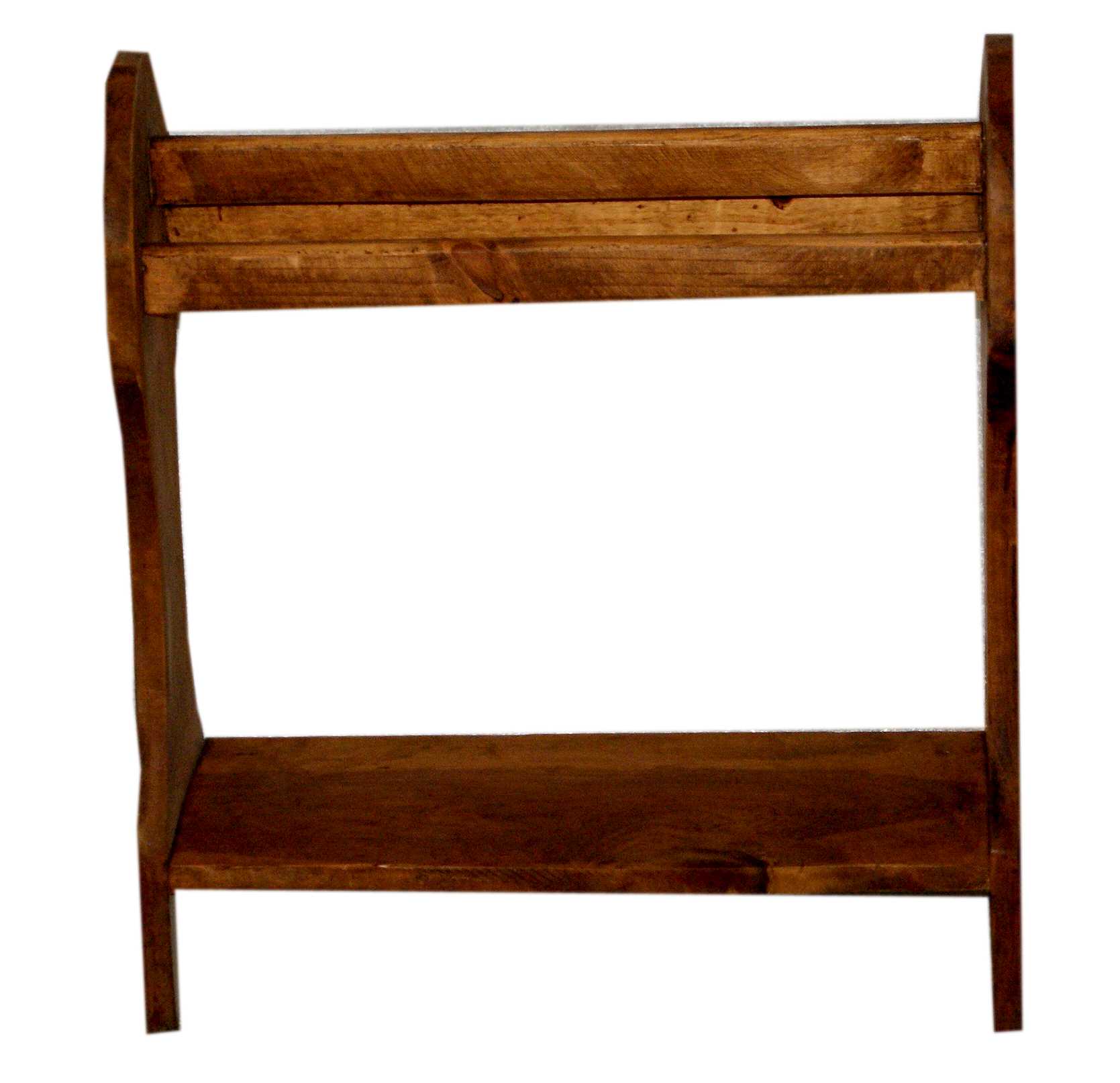 mueble rústico perchero de madera maciza