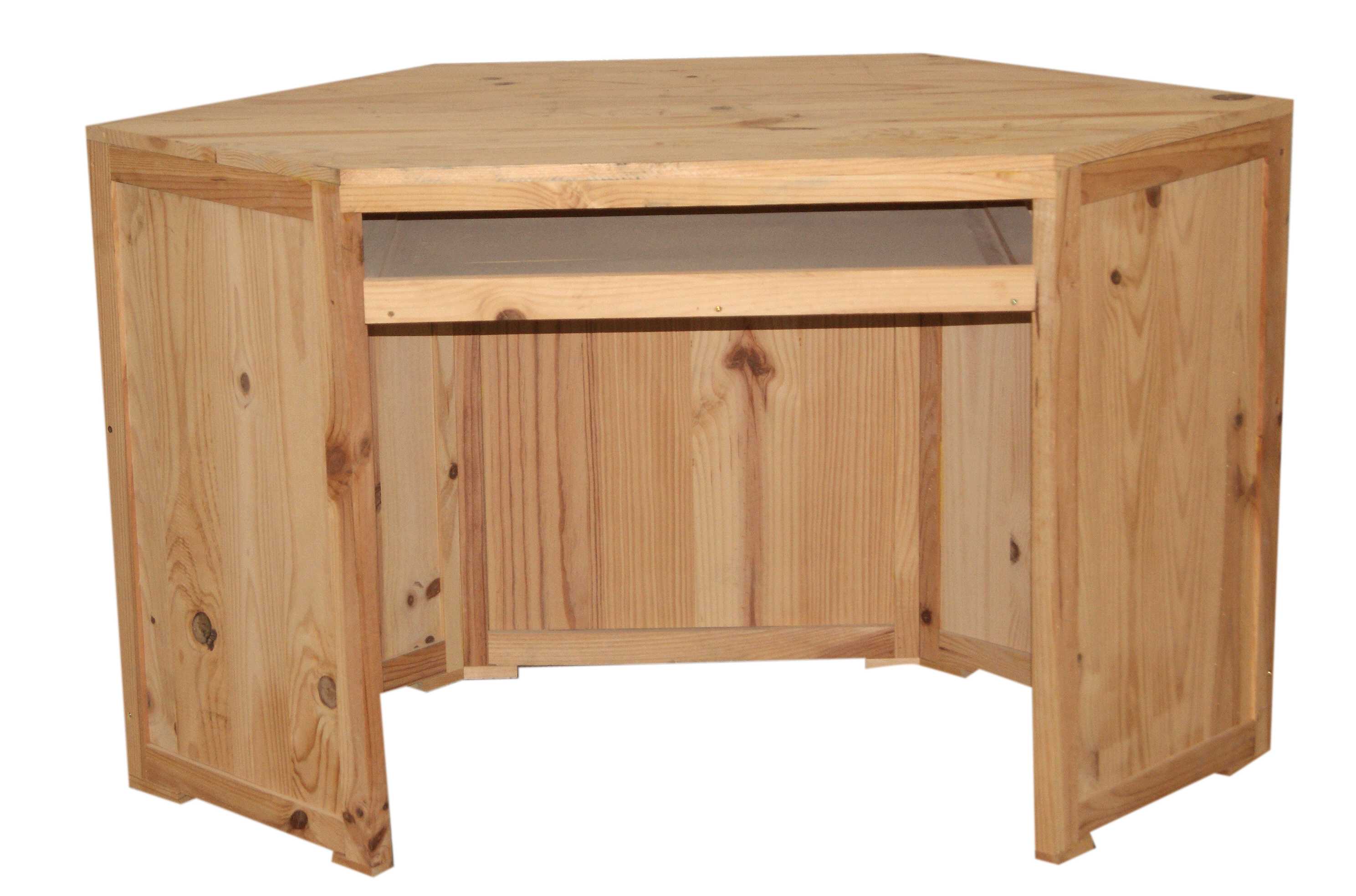 escritorio de madera rústica