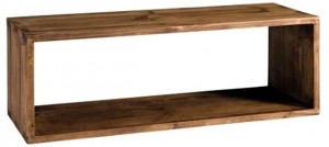 estanteria de madera rustica